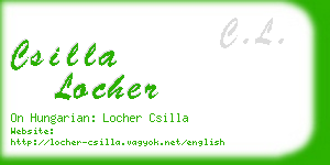 csilla locher business card